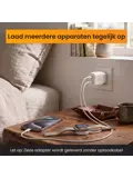 Krachtige 20W USB A & USB C Adapter Wit