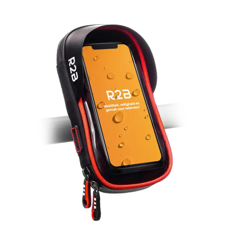 Telefoonhouder Fiets Waterdicht - Rood