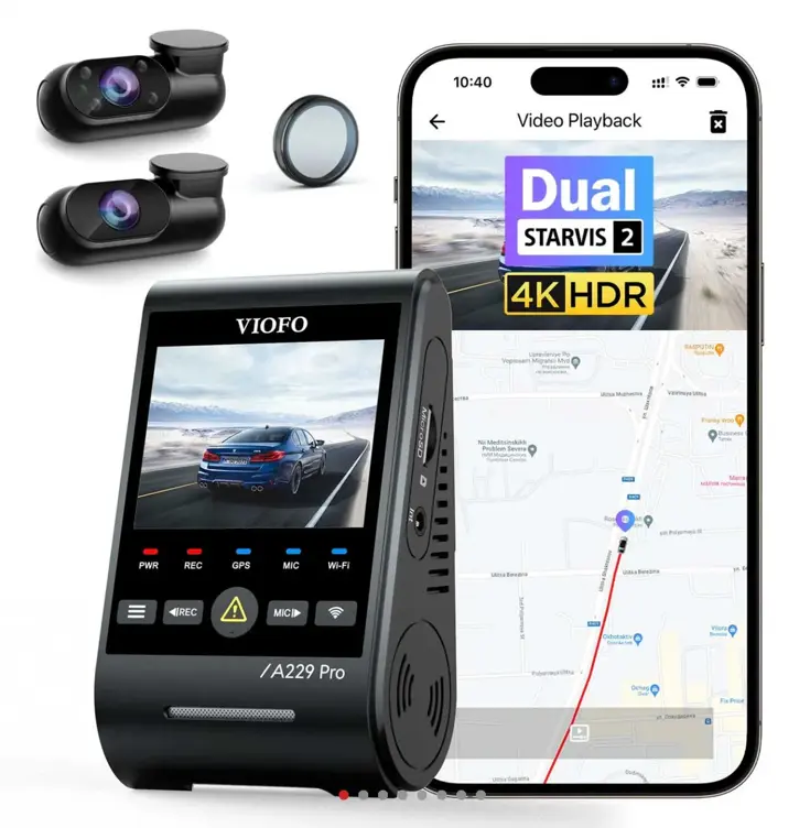 A229 Pro 3CH 4K Wifi GPS dashcam