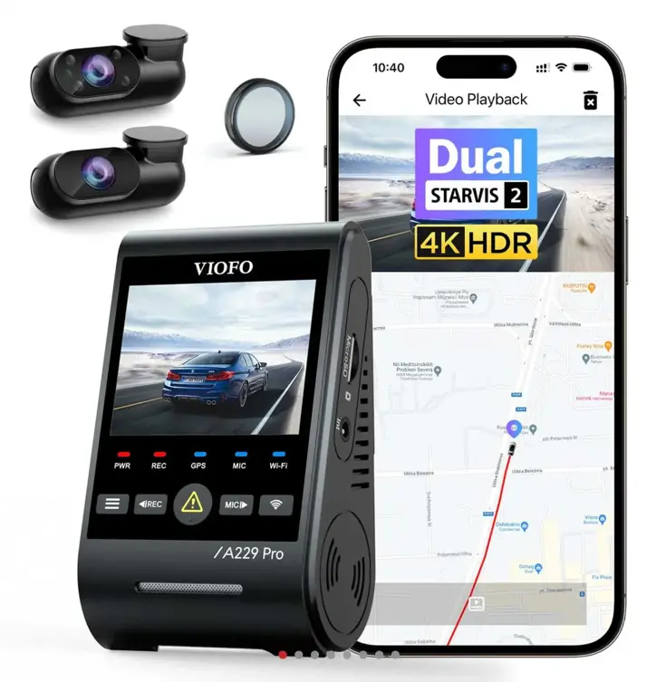 A229 Pro 3CH 4K Wifi GPS dashcam