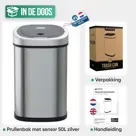 Avalo Prullenbak met Sensor 50L - RVS