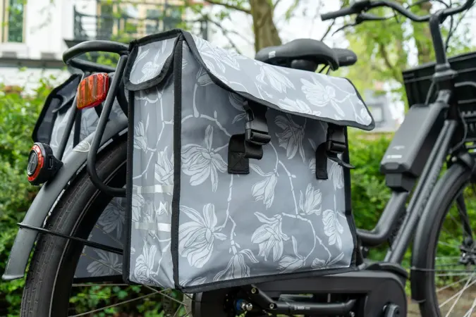 Voltano Dubbele Fietstas Floral Elegance