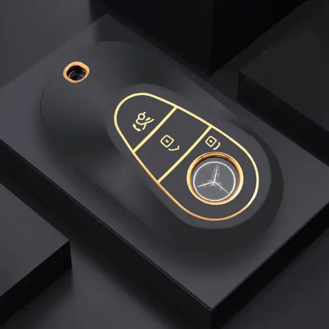 Dutch Shield Sleutelhoesje  Mercedes goud C3