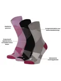 3 paar - Halfhoge Compressiesokken
