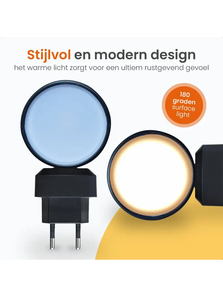 Goliving Nachtlampje Stopcontact - 2 stuks