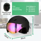 GO-OFF skihelm - afneembare oorkappen