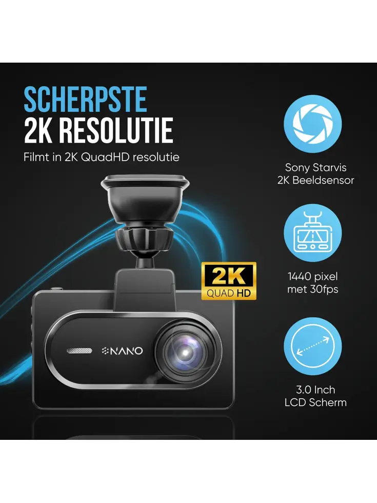 M27 2K QuadHD Wifi GPS 32gb dashcam