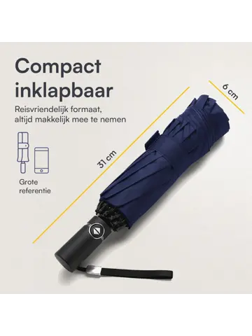 Stormparaplu met hoes