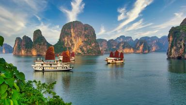 Vietnam, Quang Ninh, Halong bay - GettyImages-1452633411