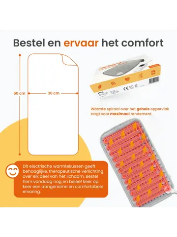 Warmtekussen 30 x 60 cm