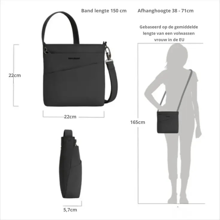 Roam Anti-diefstal Crossbody Tas - Small