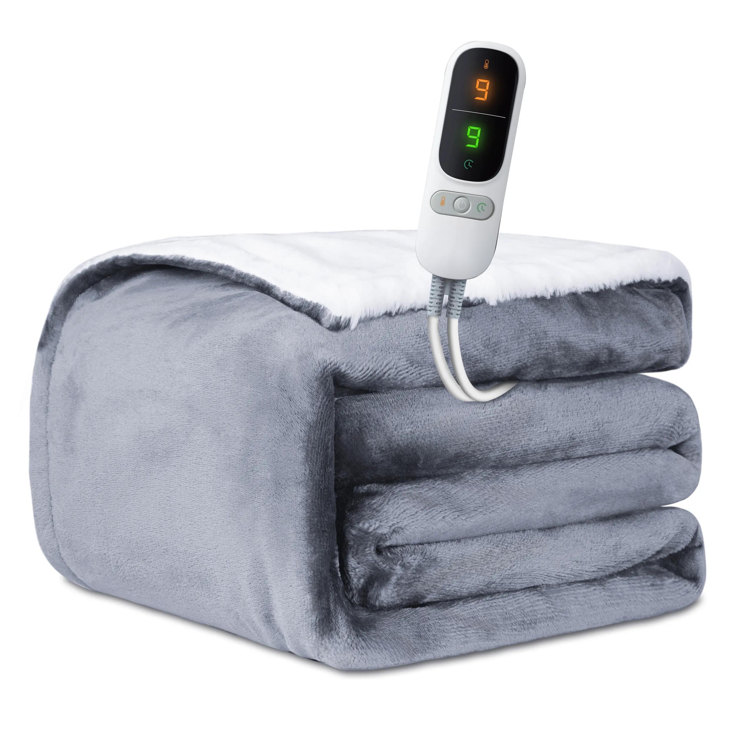 STAUS&BACH   2 Persoons elektrische deken  Grijs