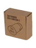 Autolader voor 2 apparaten USB-A + USB-C 2.5A