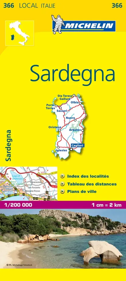 Wegenkaart Local 366 Sardinië
