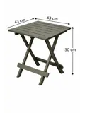 Inklapbare Bijzettafel groen 43x45 cm