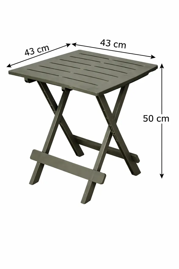 Inklapbare Bijzettafel groen 43x45 cm
