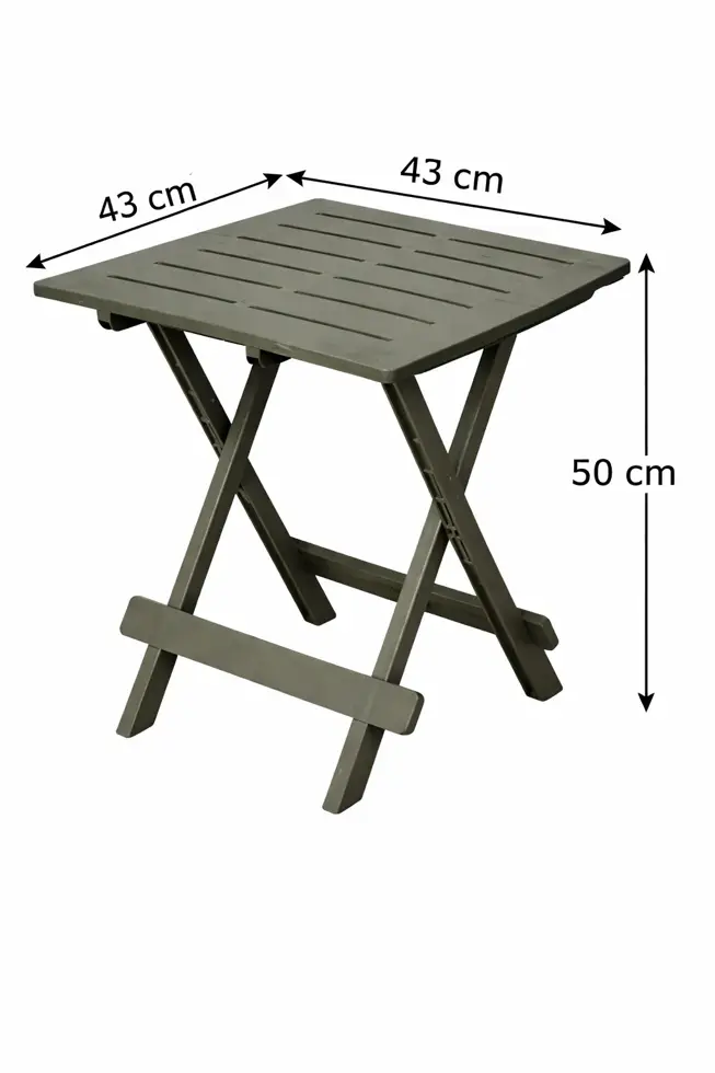 Inklapbare Bijzettafel groen 43x45 cm