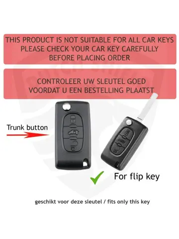 TPU Sleutelhoesje voor Citroën goud D3