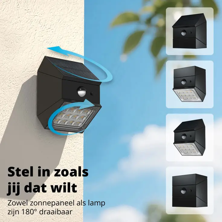 Solar Wandlamp - TwistCube - 2 stuks