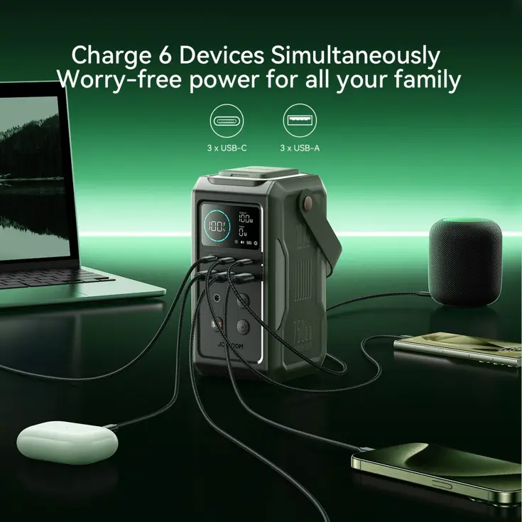 Powerbank XXL - 75000mAh - Groen