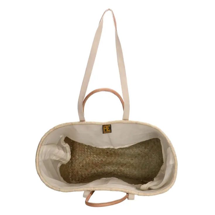 Penjy - Strandtas - Raffia riet - Trekkoord
