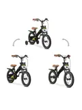 Turbo Kinderfiets 14 inch - 3 in 1 - Loopfiets