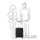 Roncato B-Flying expandable trolley 55 Zwart