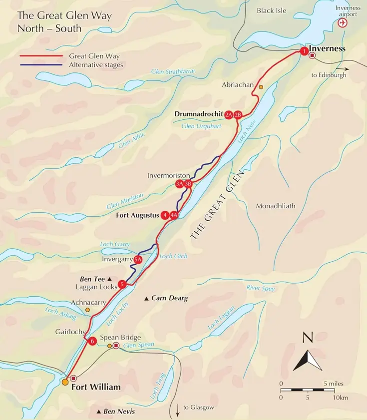 Kaartgids Booklet The Great Glen Way Map