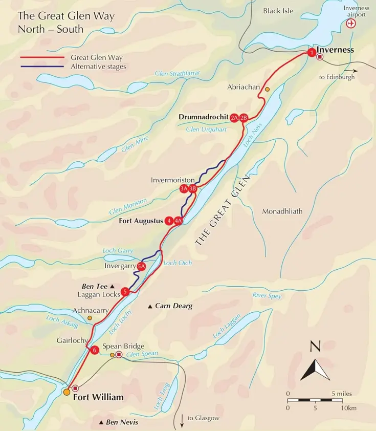 Kaartgids Booklet The Great Glen Way Map