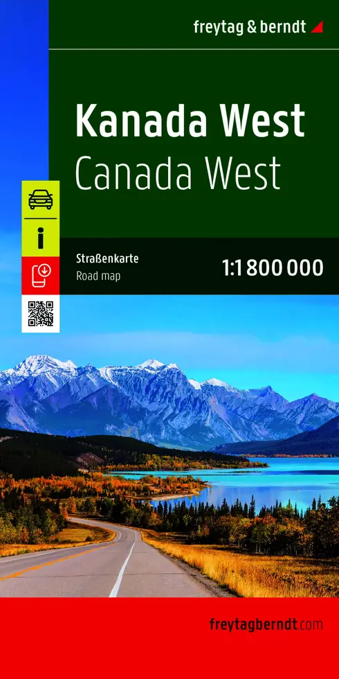 Wegenkaart Canada West