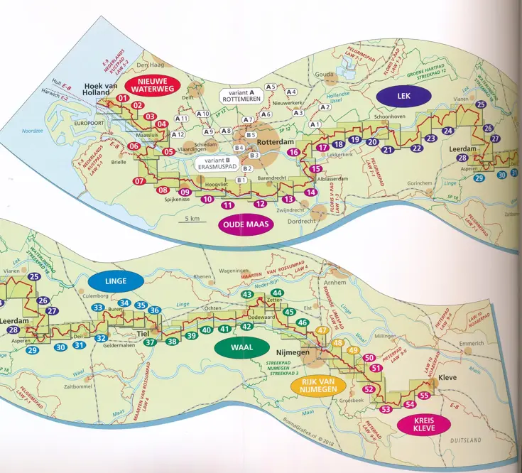Wandelgids LAW 6 Grote Rivierenpad
