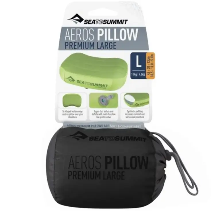 Sea to Summit – Aeros Premium Pillow – Grijs
