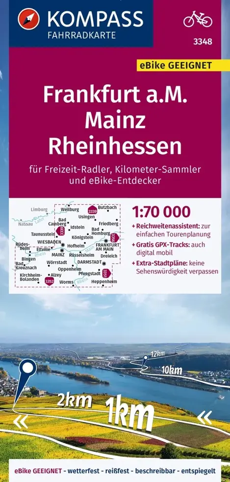 Fietskaart FK 3348 Frankfurt am Main