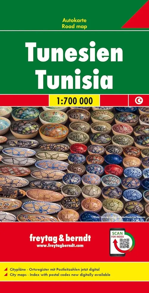 Wegenkaart Tunesië