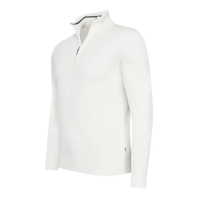 Heren Bergamo Zip Pullover Cappuccino Italia