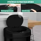 Avalo Prullenbak met Sensor 50L - RVS