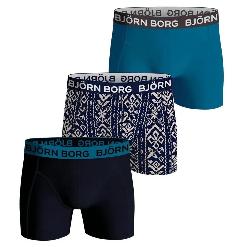 Björn Borg Heren 3-Pack Boxers   Meerkleurig