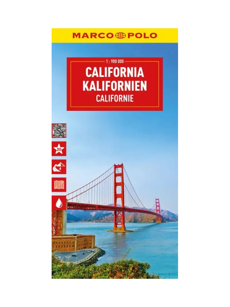 Marco Polo wegenkaart Californië