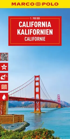 Marco Polo wegenkaart Californië