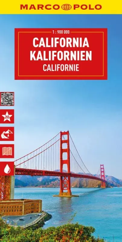 Marco Polo wegenkaart Californië