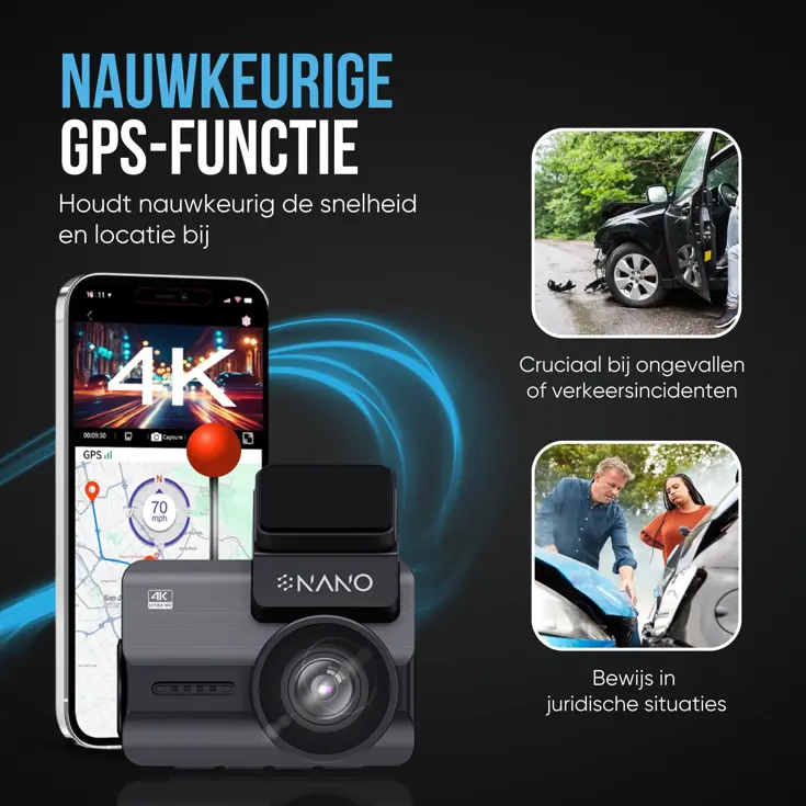 M68 4K 2CH Wifi GPS 32gb dashcam
