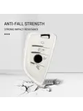 TPU Sleutelhoesje voor Bmw i serie wit B4A-NEW