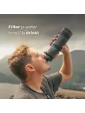 Waterfilter - Eco-Active 1 Liter - Zwart