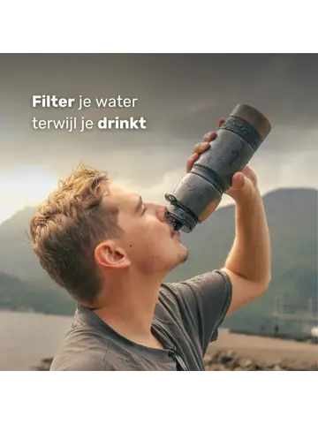 Waterfilter - Eco-Active 1 Liter - Zwart