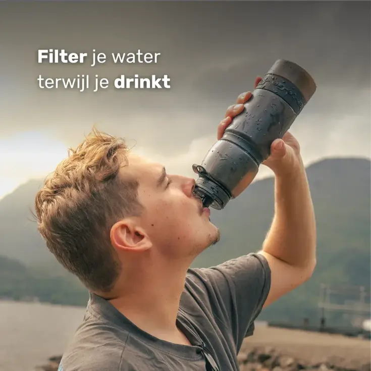 Waterfilter - Eco-Active 1 Liter - Zwart