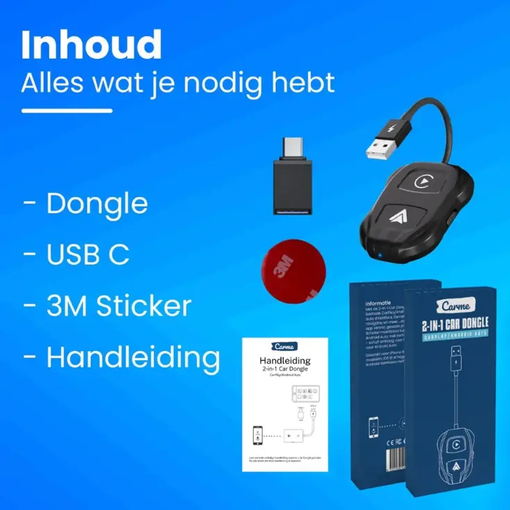 2-in-1 Dongle - CarPlay/Android Auto