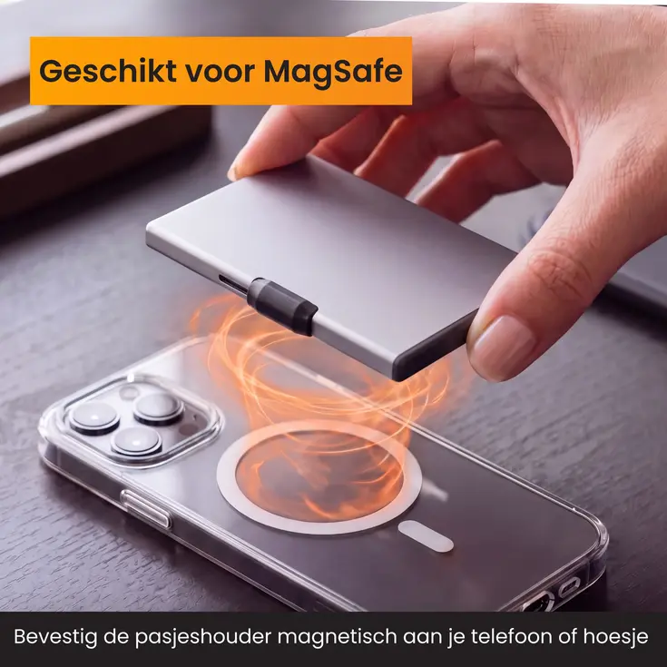Pasjeshouder - MagSafe - 3 pasjes