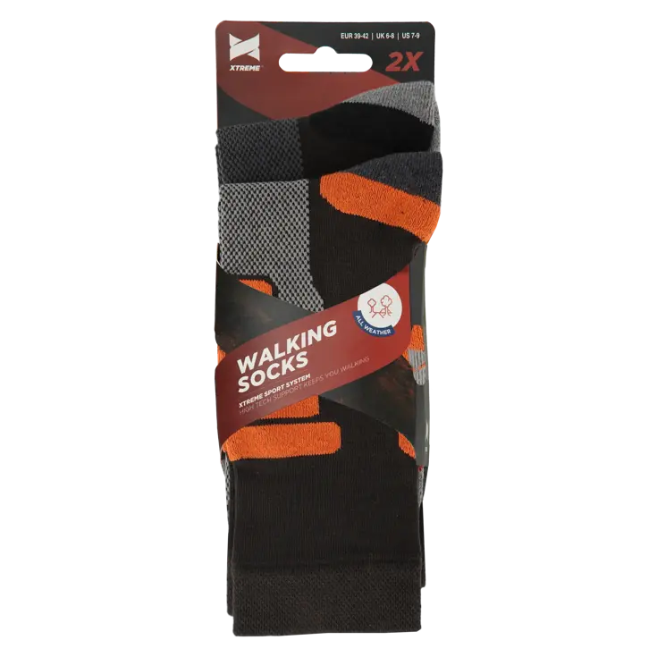 2 paar - Wandelsokken