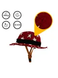 Vizorz SwitchCap fietshelm - Red stars classic