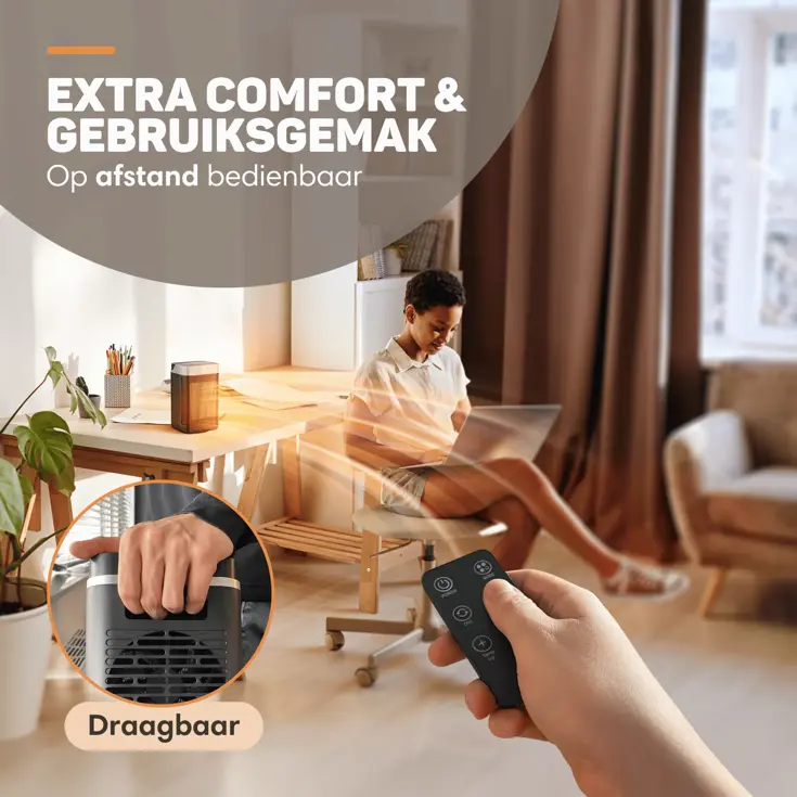 Elektrische Kachel PRO - 1500W - Roterend